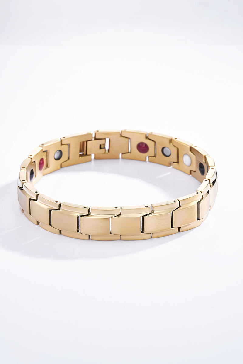 Pulsera de acero Talla Única Dorado