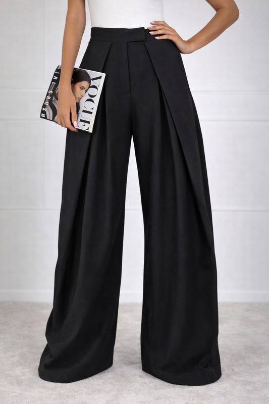 Pantalones ajustados tipo globo Negro