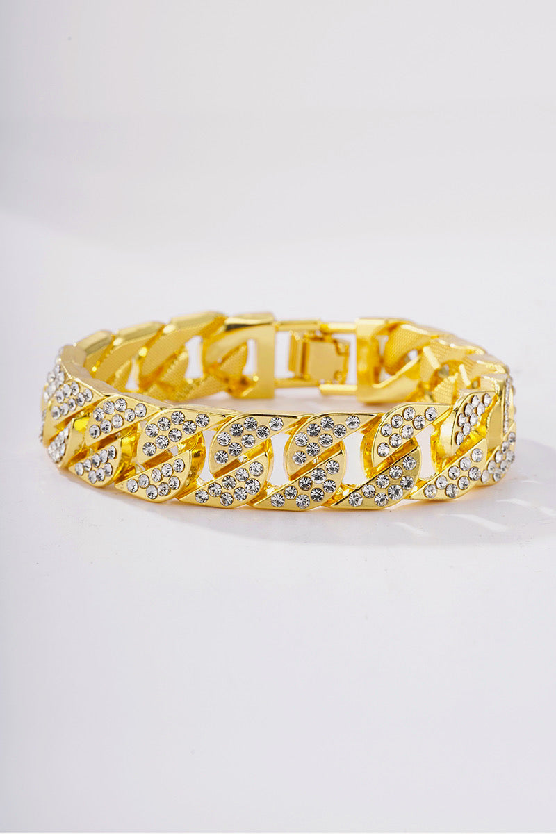 Pulsera de acero Talla Única Dorado