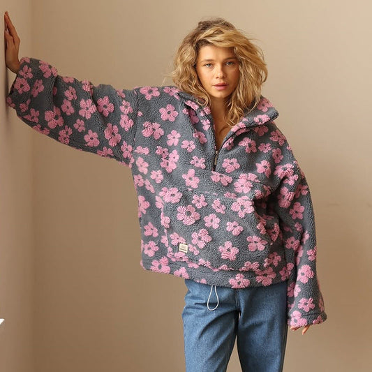 Avenli – suéter de polar con estampado floral
