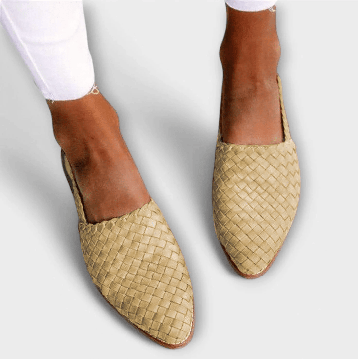 Nour Lopez | Mocasines de tiras entrelazadas