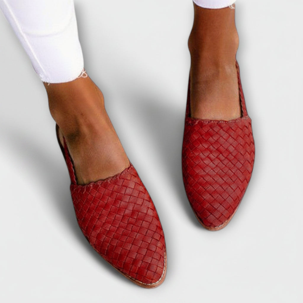 Nour Lopez | Mocasines de tiras entrelazadas