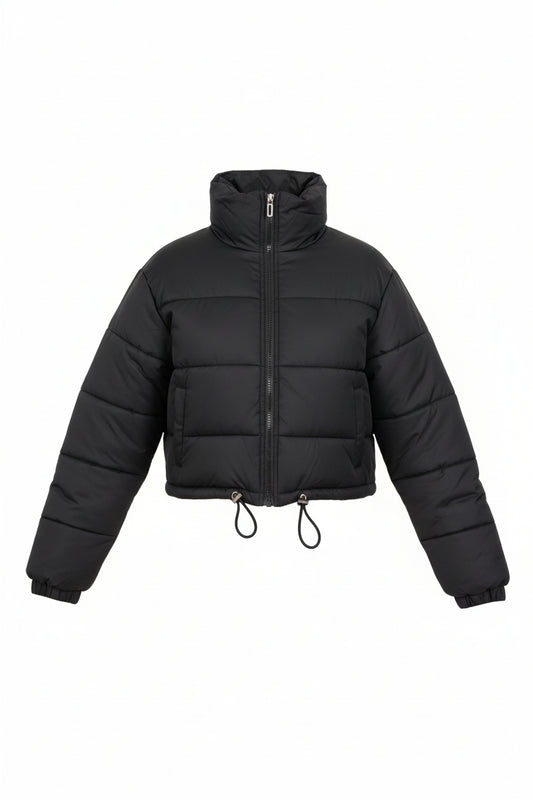 Chaqueta acolchada corta negra