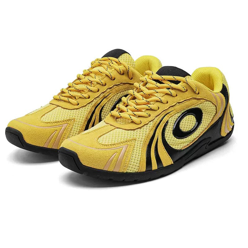 Zapatos retro versátiles con suela fina para entrenamiento alemán Amarillo