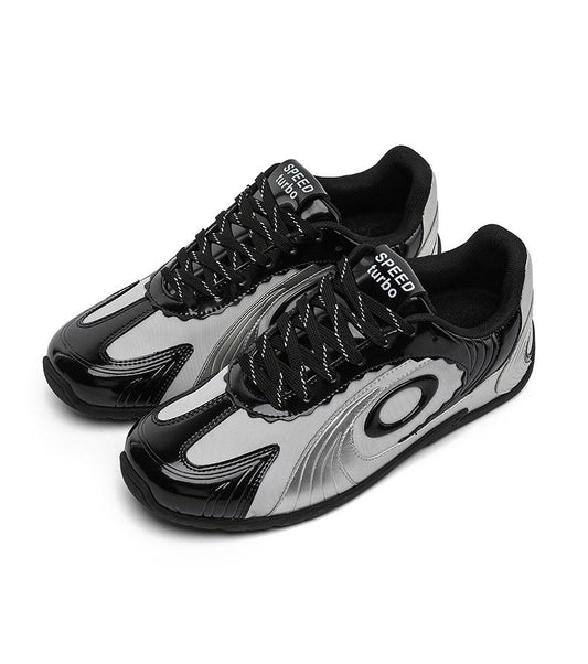 Zapatos retro versátiles con suela fina para entrenamiento alemán Negro