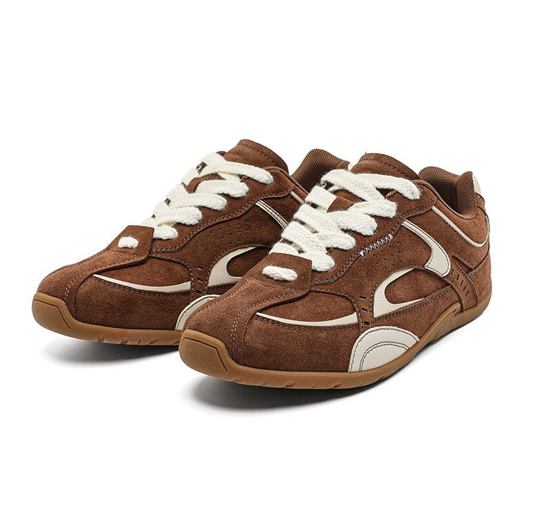 Zapatos planos versátiles de ante