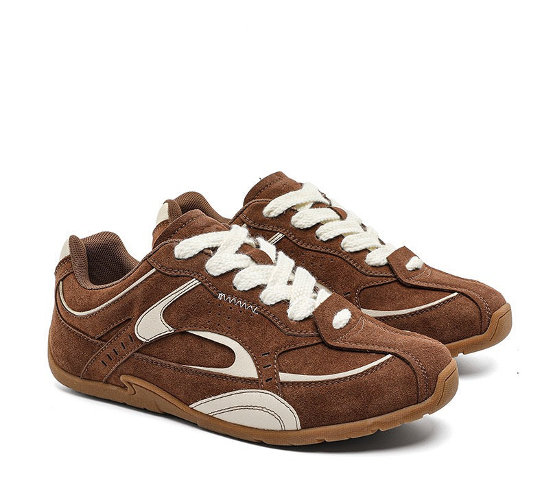 Zapatos planos versátiles de ante