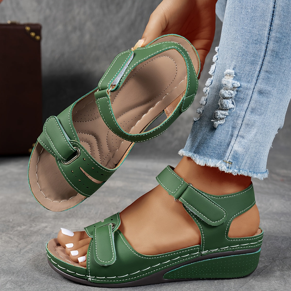 Mireva – Con contrafuerte de material vegano sandalias