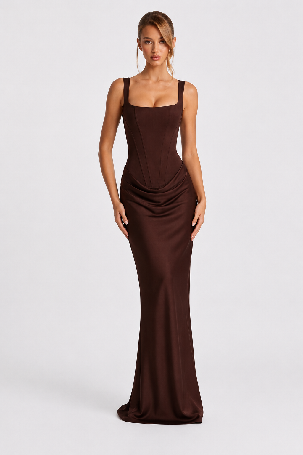 Rheva – Con corsé, vestido maxi
