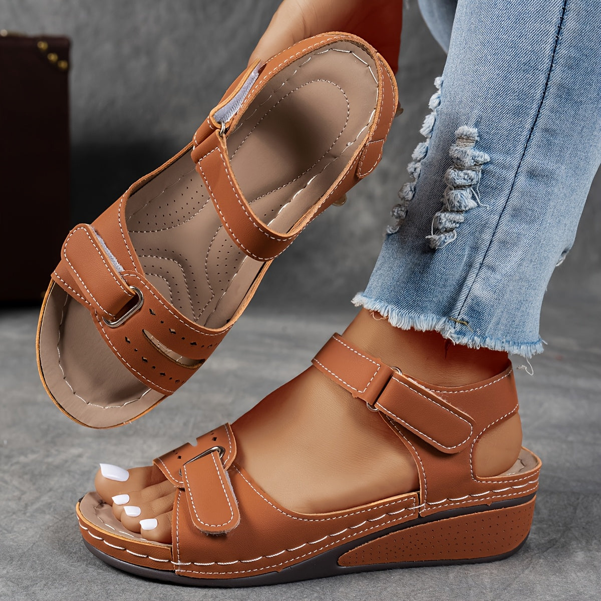 Mireva – Con contrafuerte de material vegano sandalias