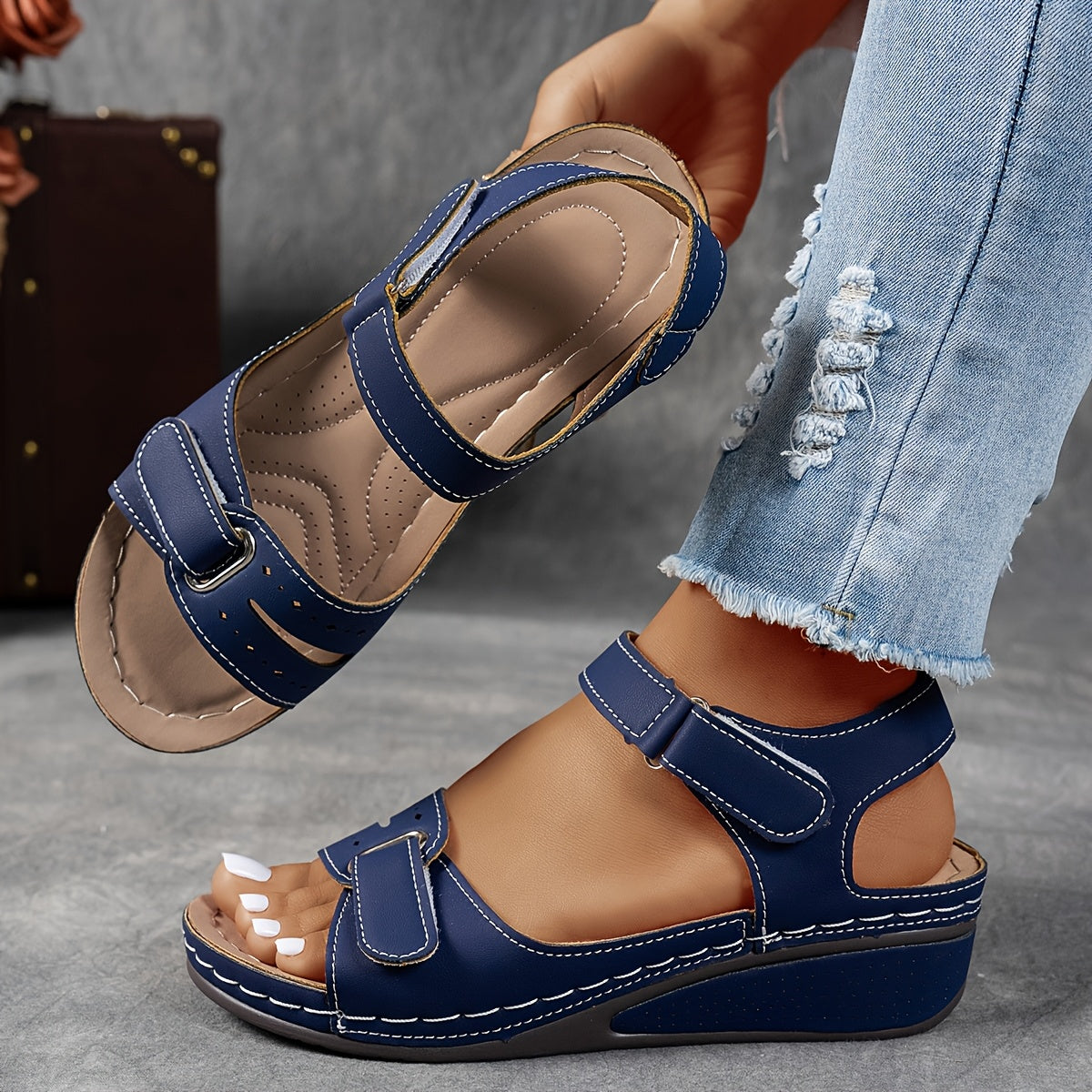 Mireva – Con contrafuerte de material vegano sandalias