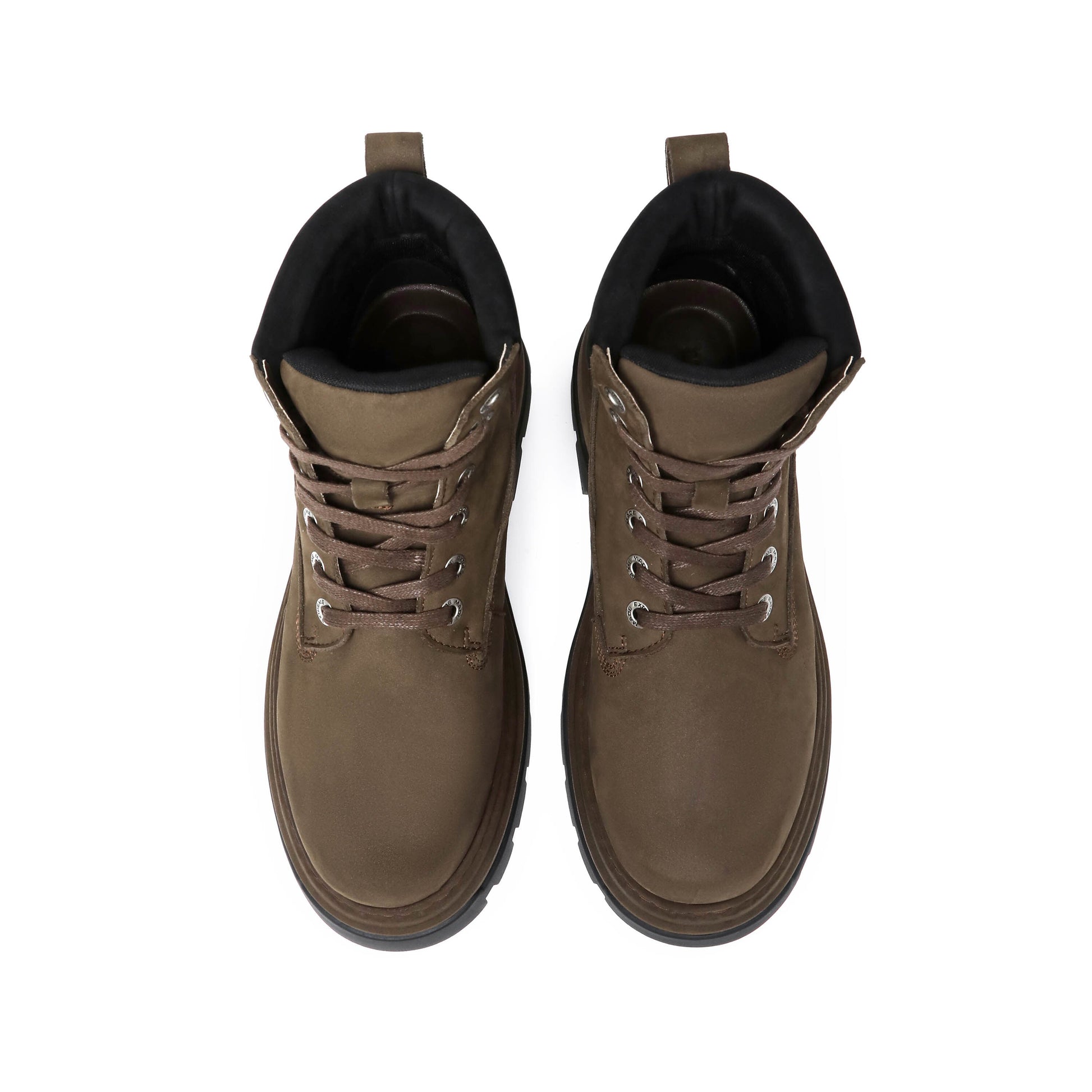 Botas clásicas de cuero con cordones