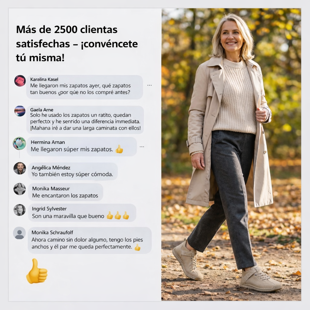 Zapatillas ortopédicas cómodas y que no causan dolor