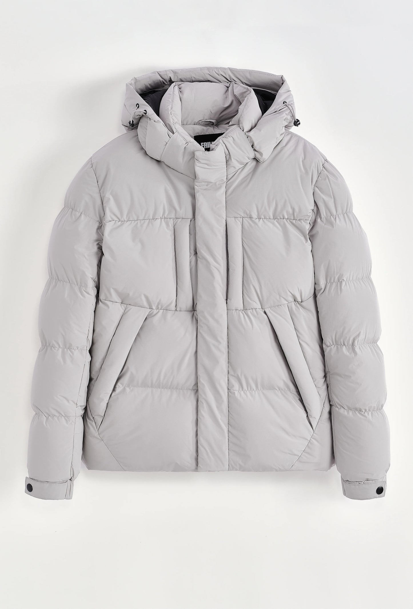 Chaqueta corta lisa Gris claro