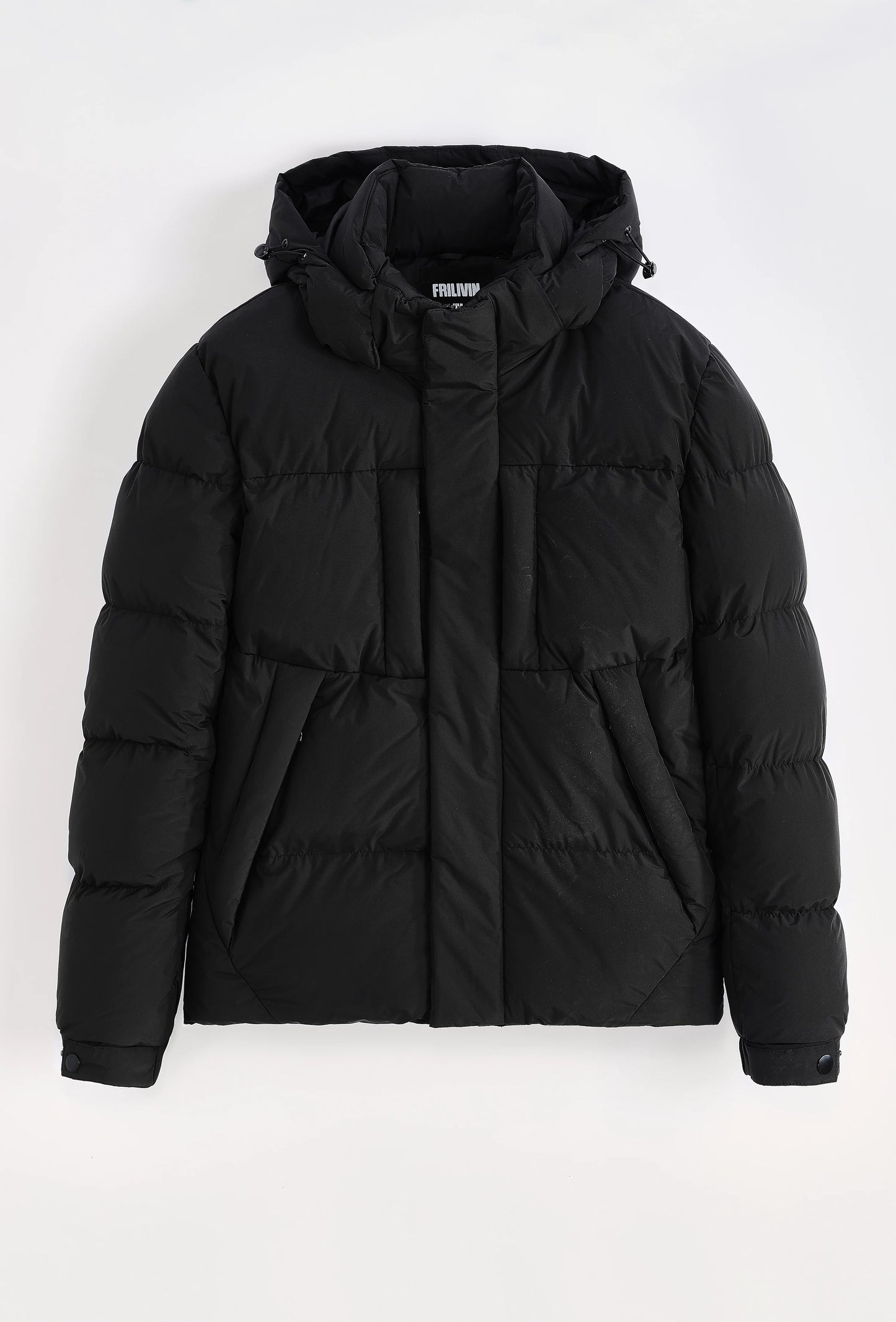 Chaqueta corta lisa Negro