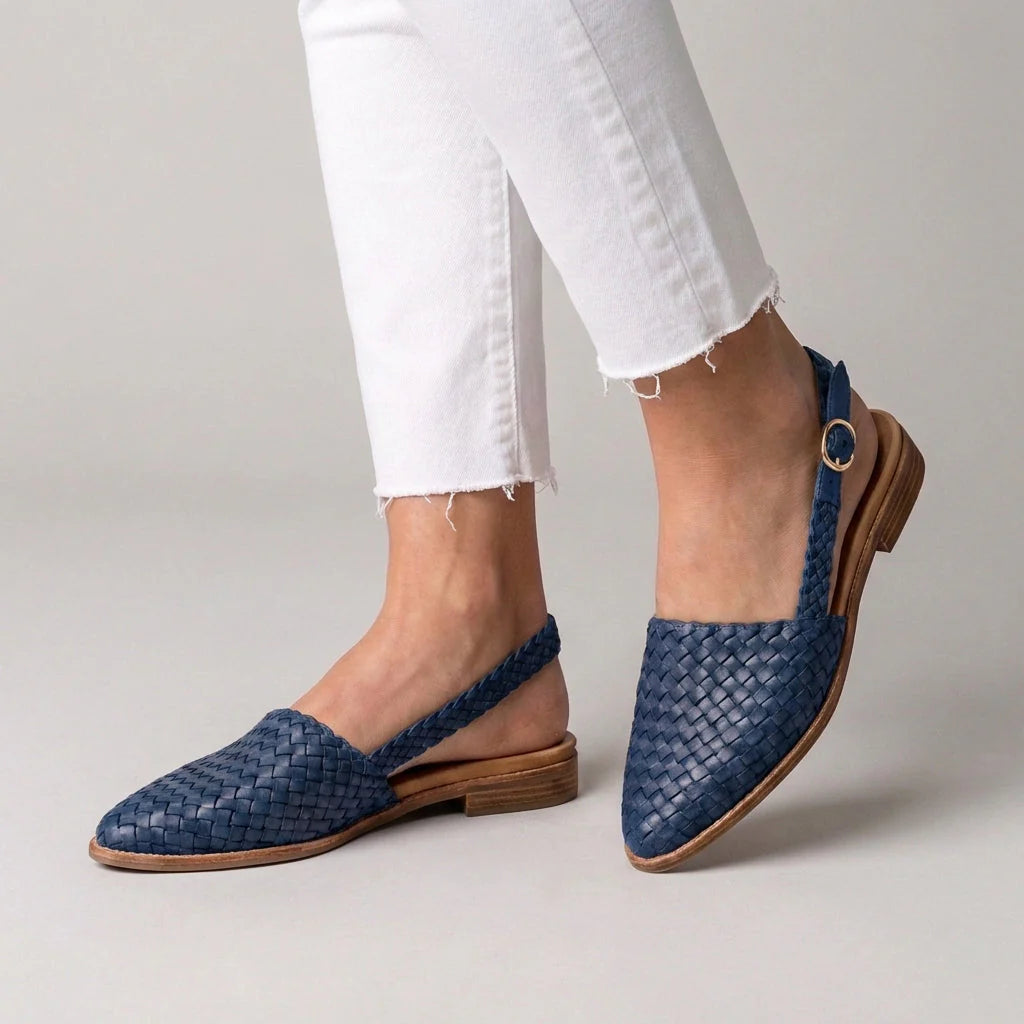 Nour Lopez | Mocasines de tiras entrelazadas