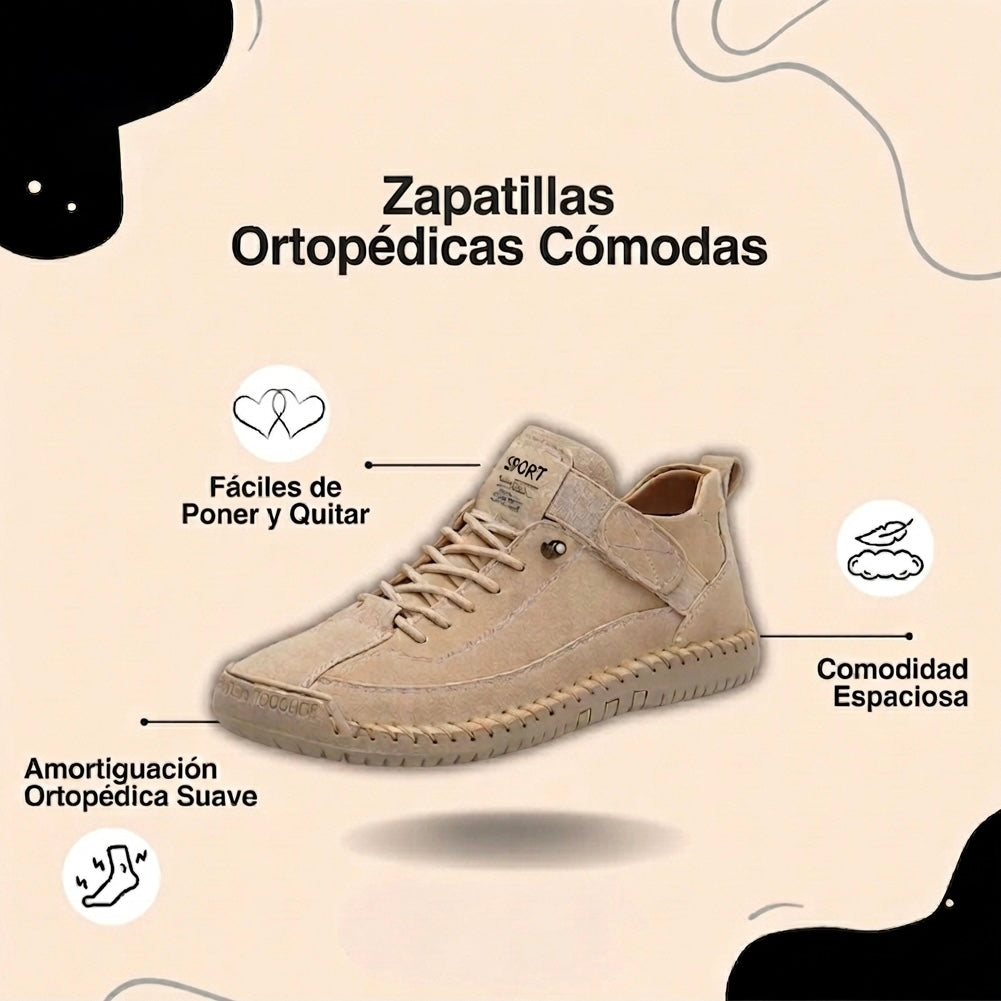 Zapatillas ortopédicas cómodas y que no causan dolor