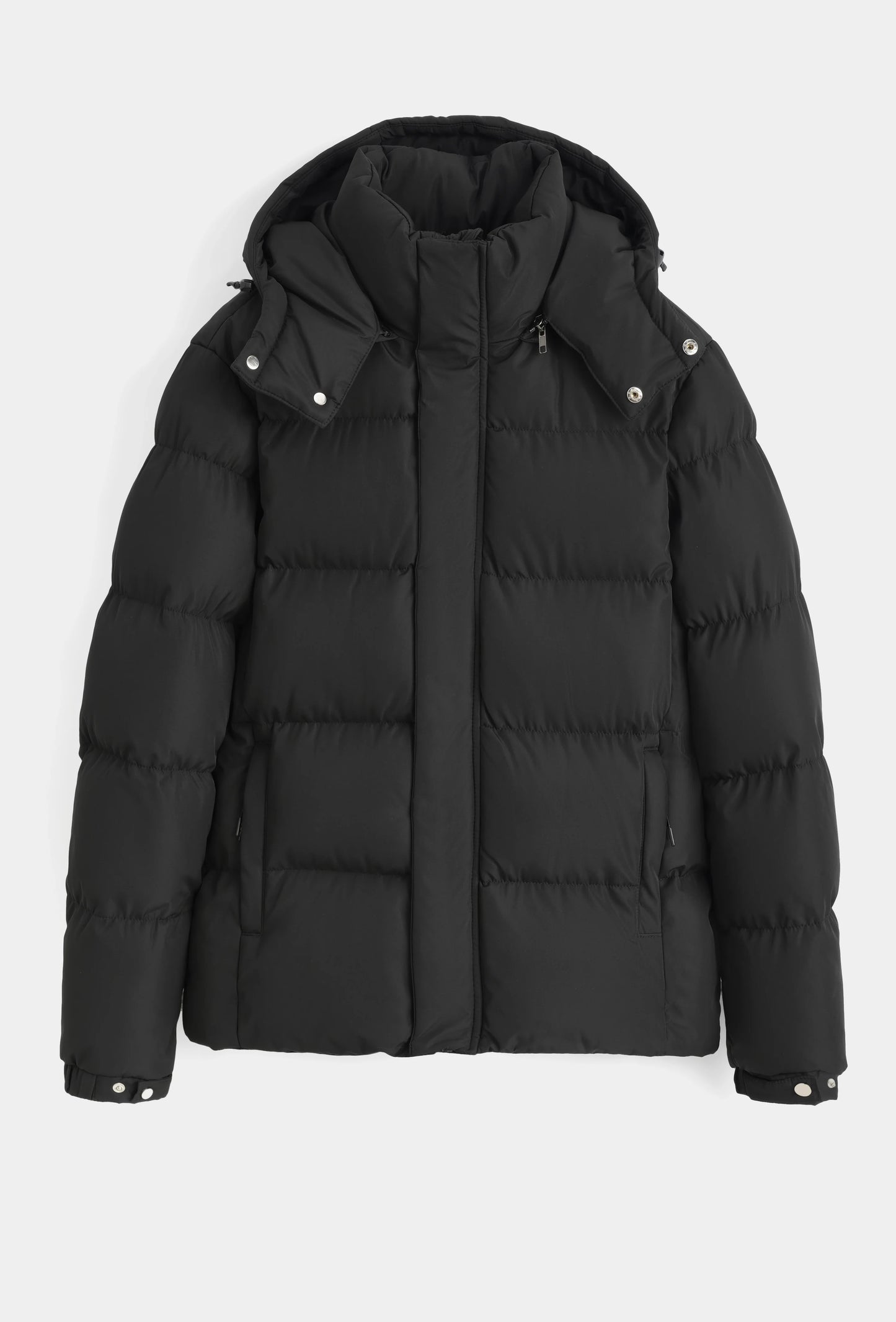 Chaqueta corta lisa Negro