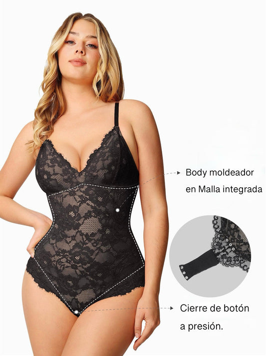 Body moldeador con encaje