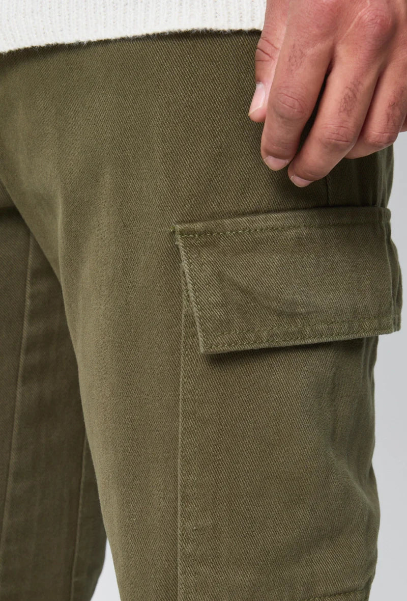 Pantalones cargo patchwork