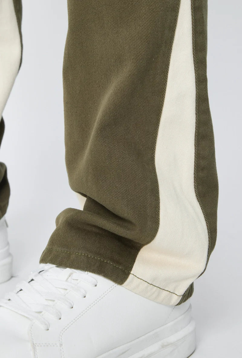 Pantalones cargo patchwork