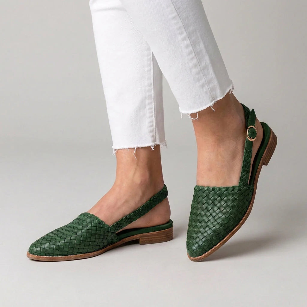 Nour Lopez | Mocasines de tiras entrelazadas