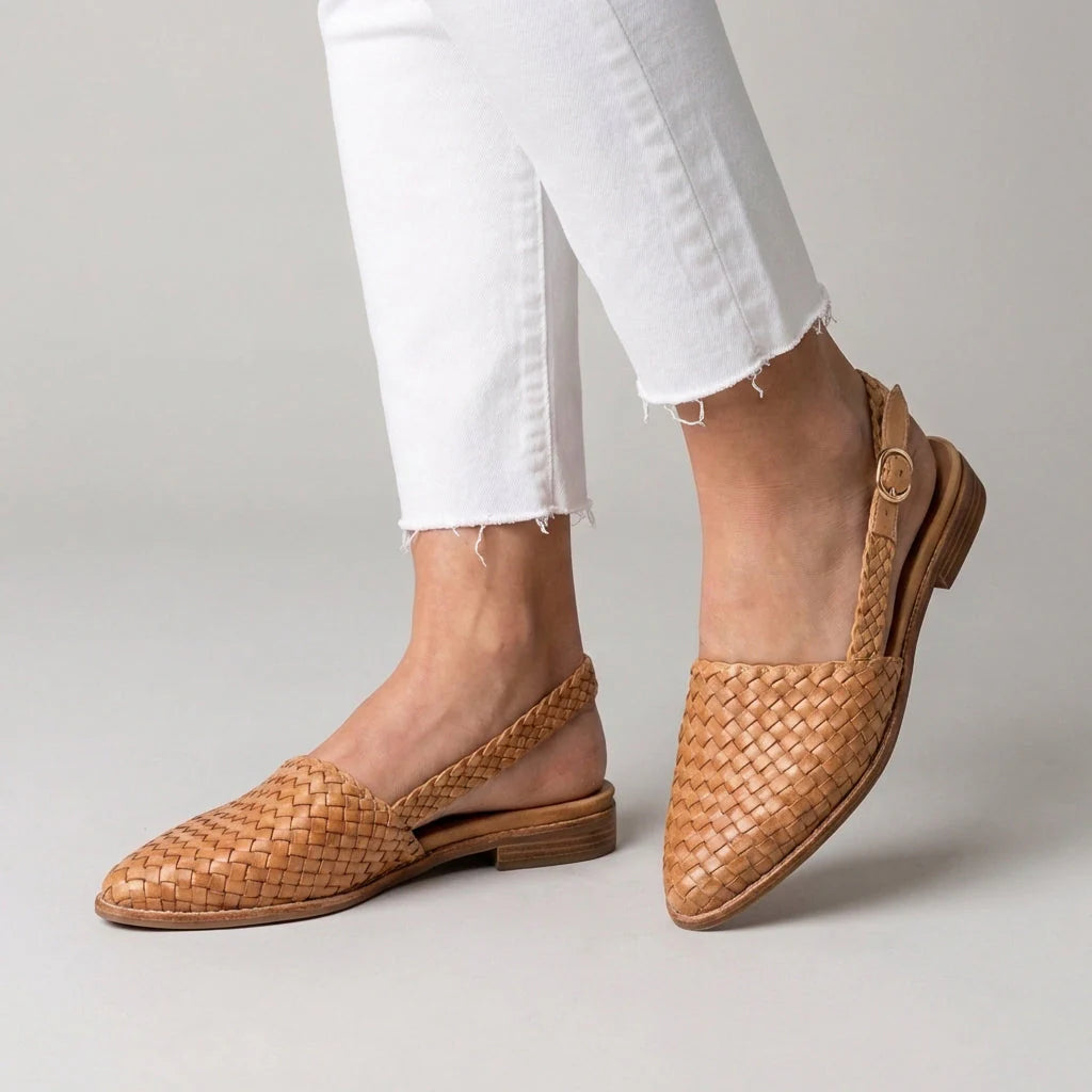 Nour Lopez | Mocasines de tiras entrelazadas