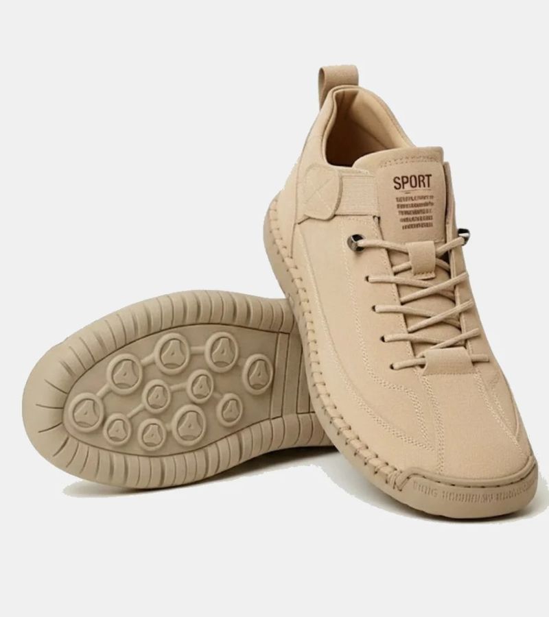 Kevara – Punta ancha de cuero zapatos