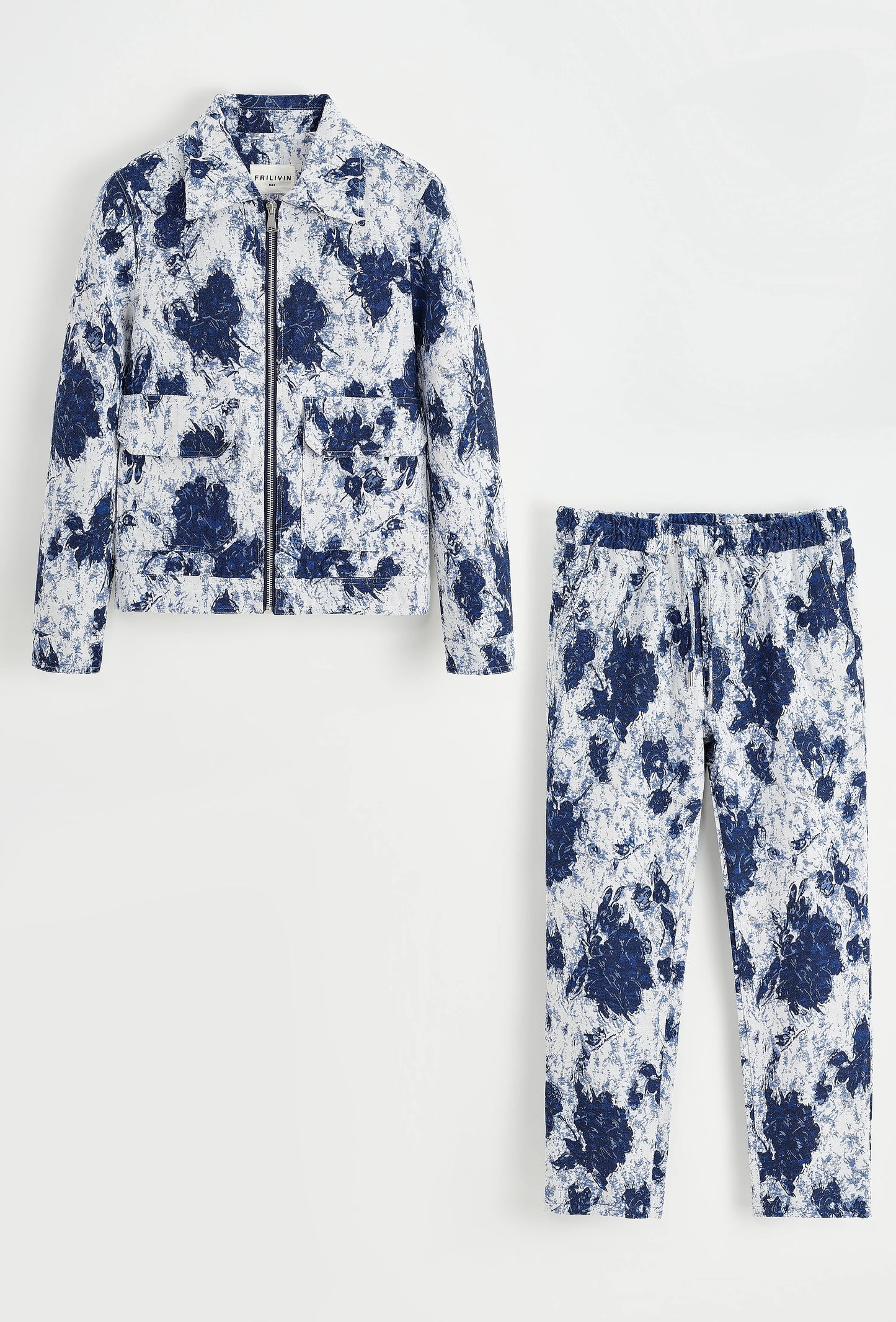 Conjunto de chaqueta y pantalón Azul marino