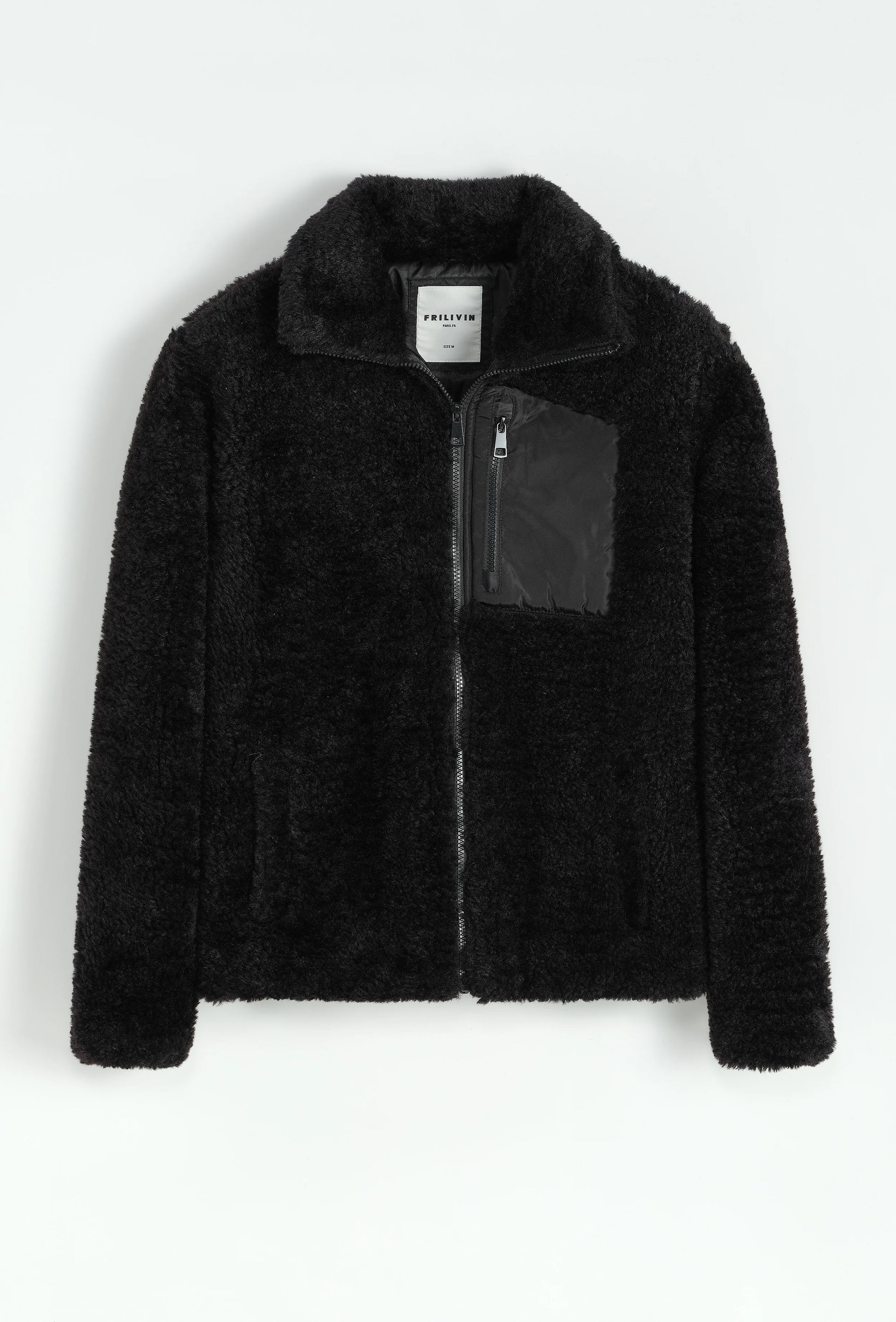 Chaqueta sin capucha Negro