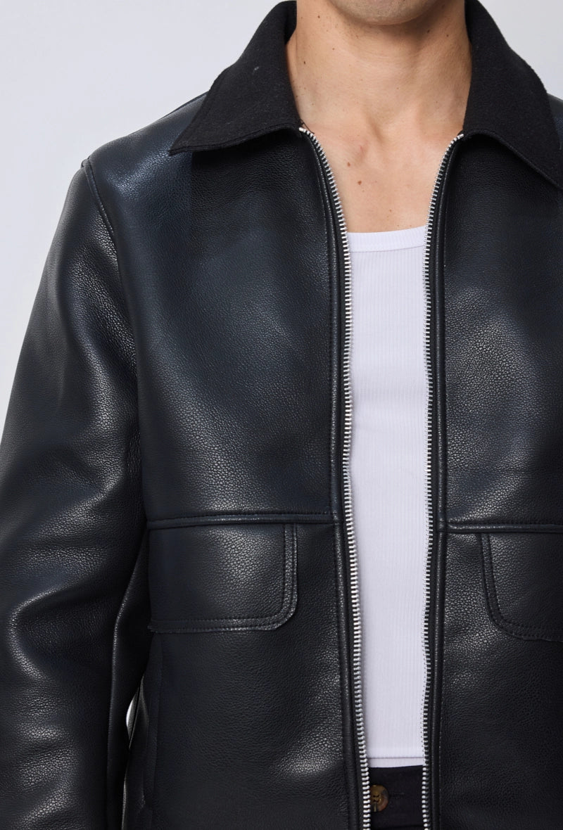 Chaqueta sin capucha Negro