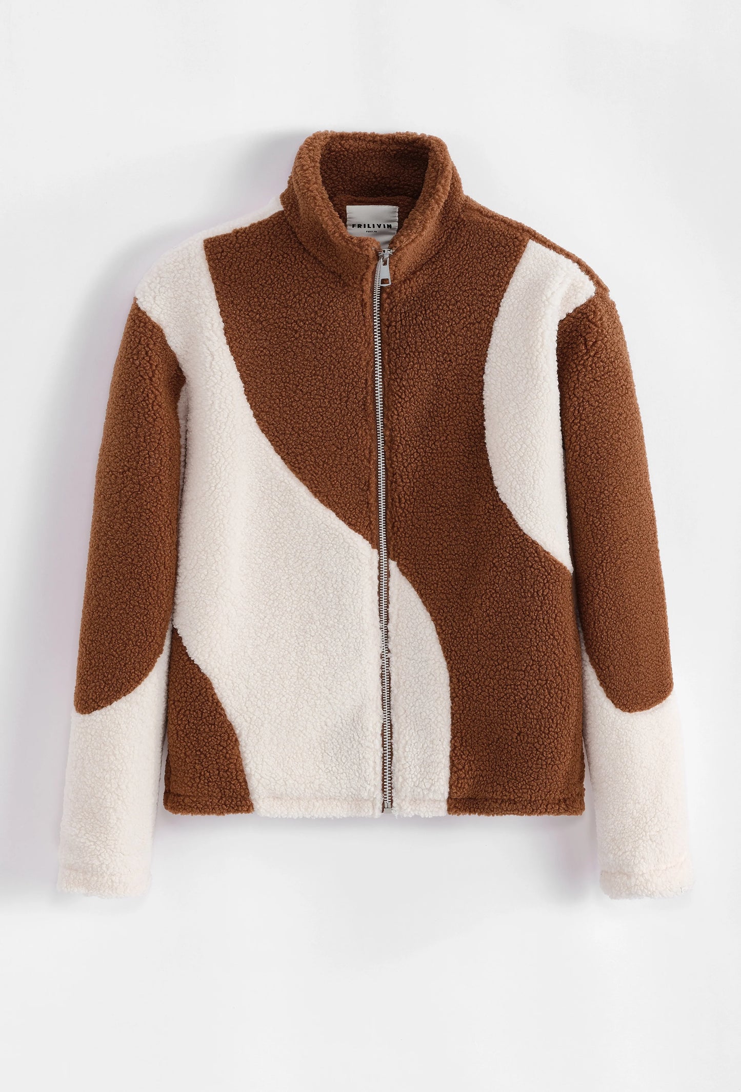 Chaqueta tipo peluche Marrón