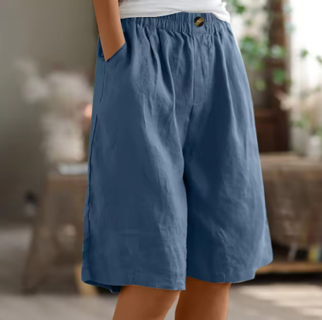 Mevira – Cintura elástica, tejido plano, pantalones cortos