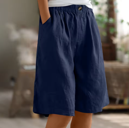 Mevira – Cintura elástica, tejido plano, pantalones cortos