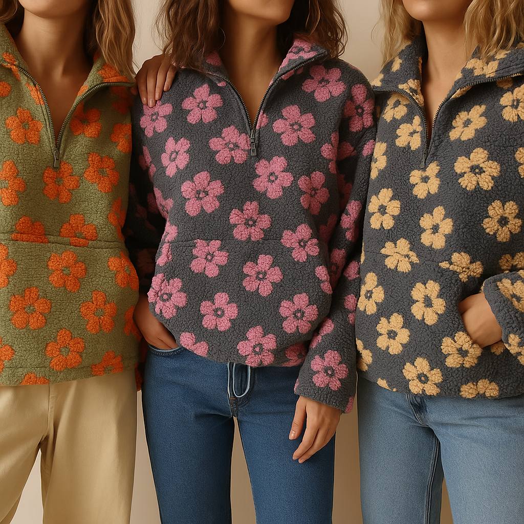 Avenli – suéter de polar con estampado floral