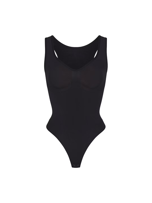 Body moldeador tipo tanga con cuello en V