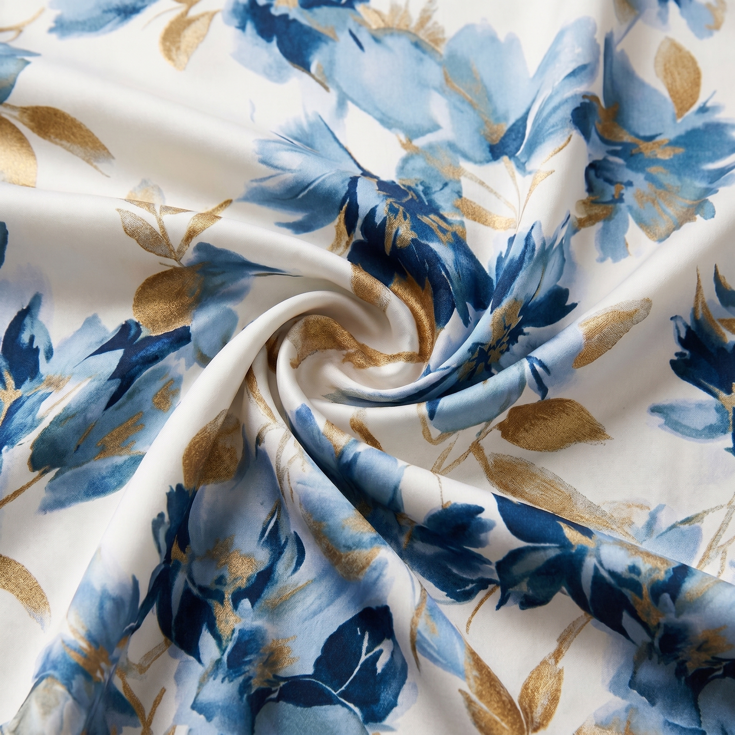 Evadra – Lazo en la cintura y estampado metálico, vestido midi