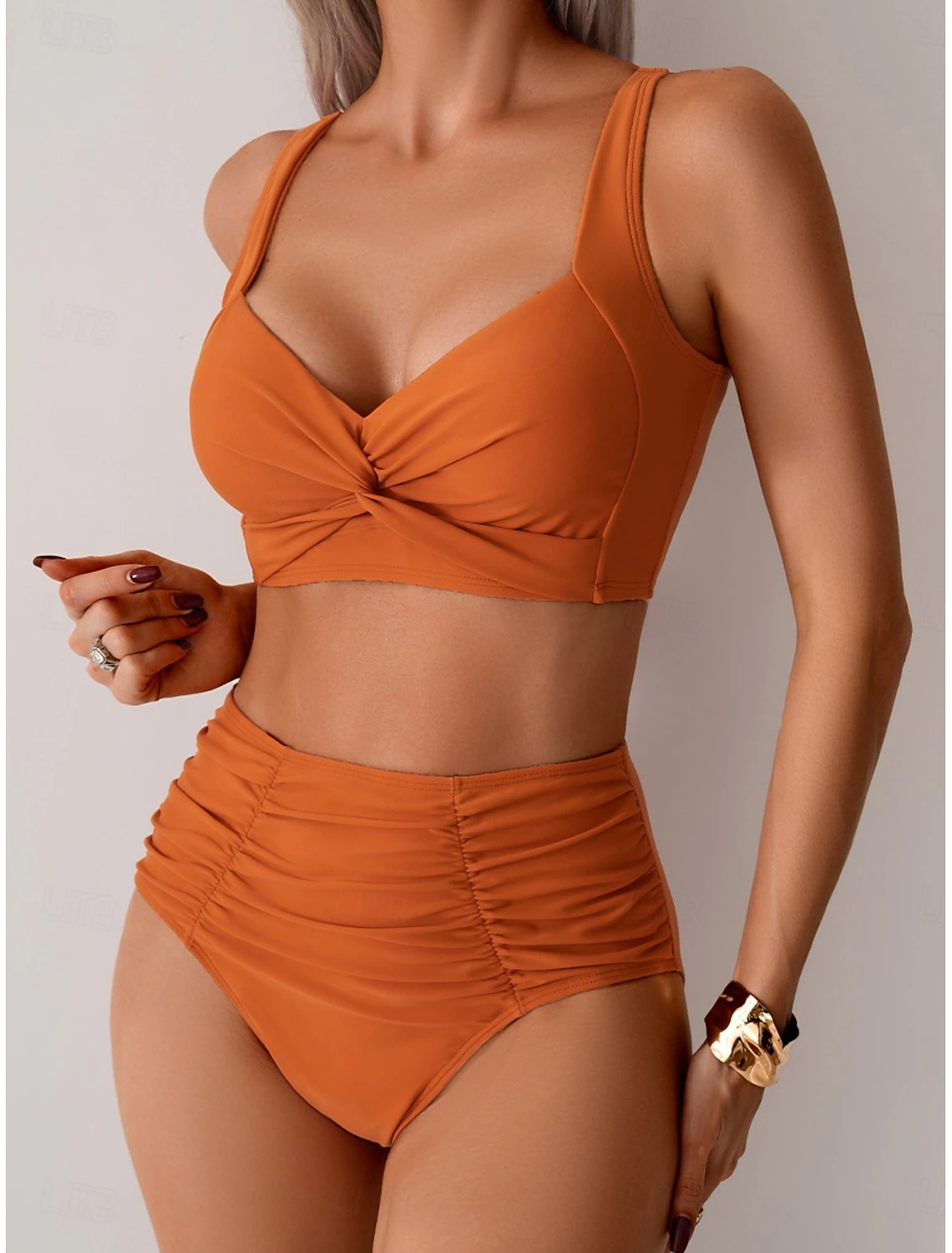 Sivara – Fruncido de tricot, conjunto de bikini