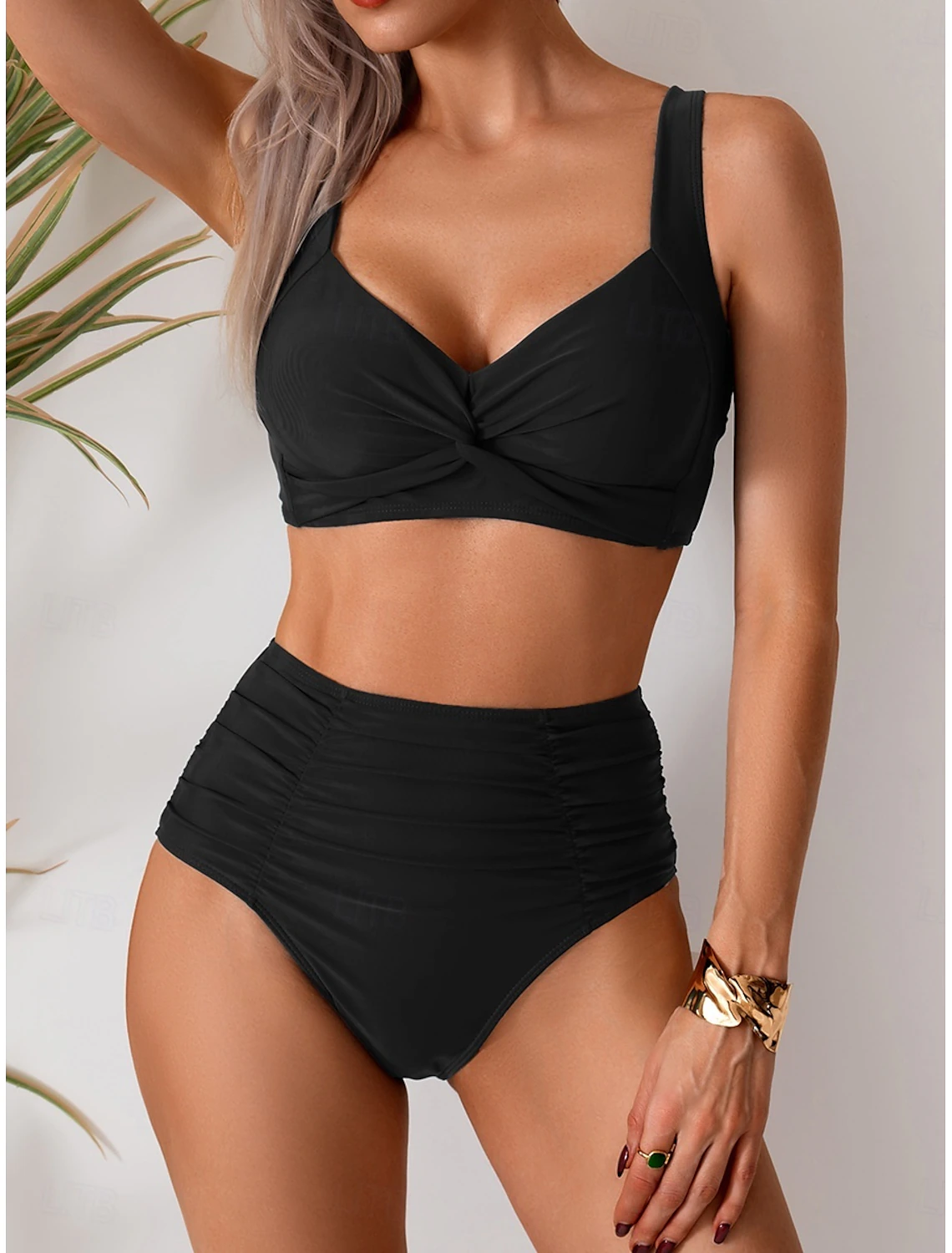 Sivara – Fruncido de tricot, conjunto de bikini