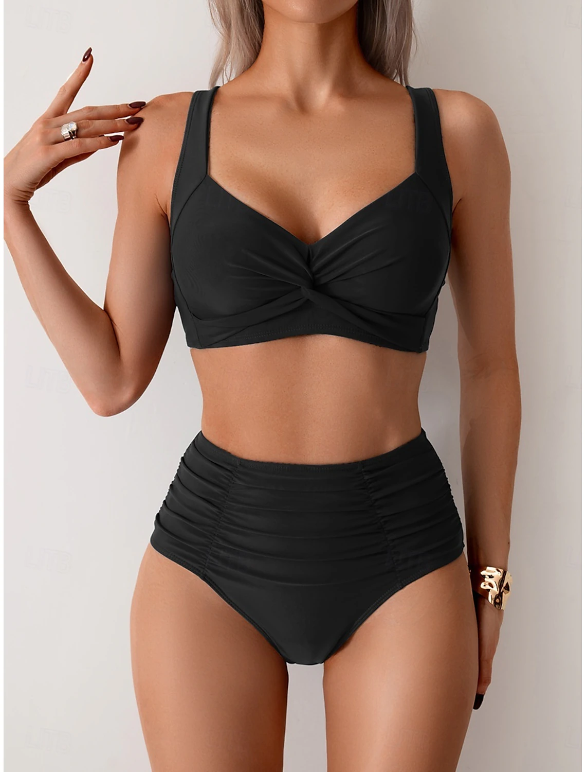 Sivara – Fruncido de tricot, conjunto de bikini