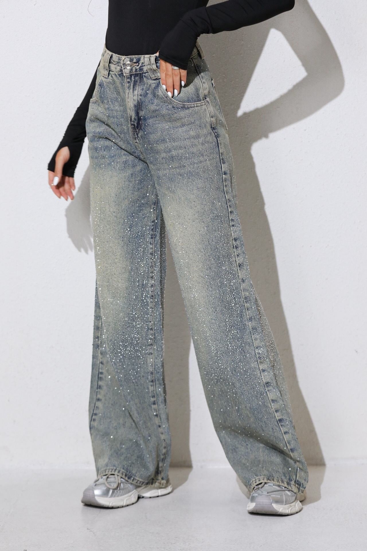 Vaqueros Alix Sparkle - Azul vintage