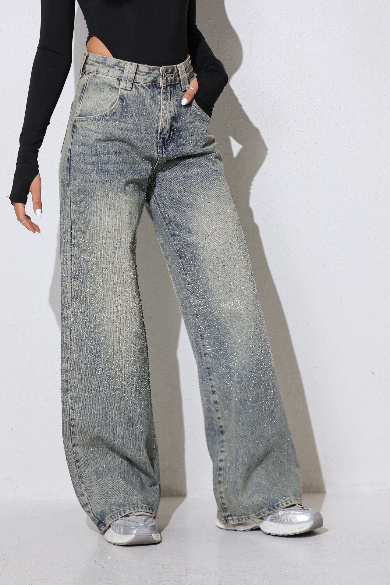 Vaqueros Alix Sparkle - Azul vintage