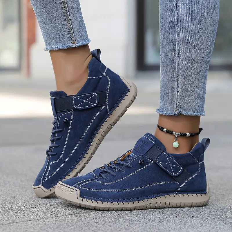 Kevara – Punta ancha de cuero, zapatos