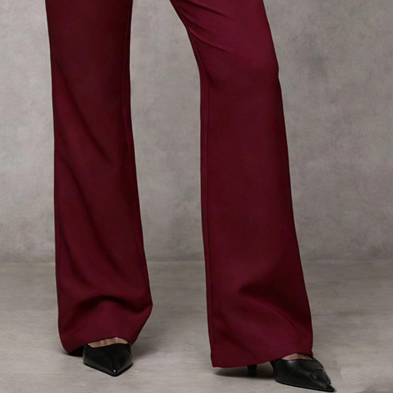 Sivara – Pierna ancha tejido plano pantalones