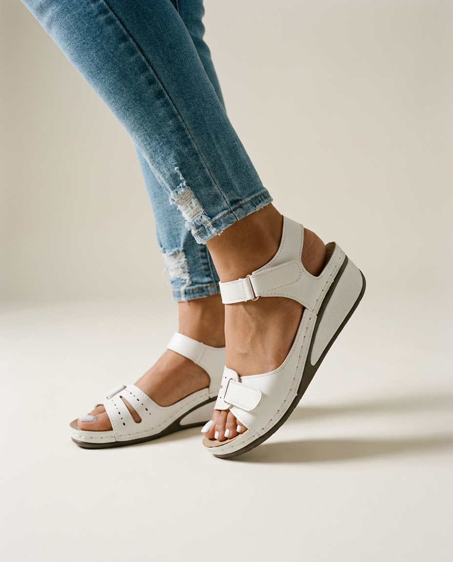 Con contrafuerte trasero, sandalias de textil